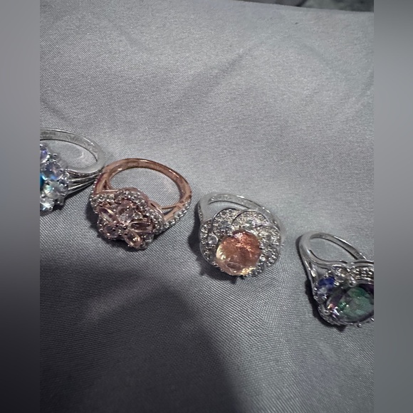 Fashion gemstone cocktail rings lot of 6 - Picture 15 of 15